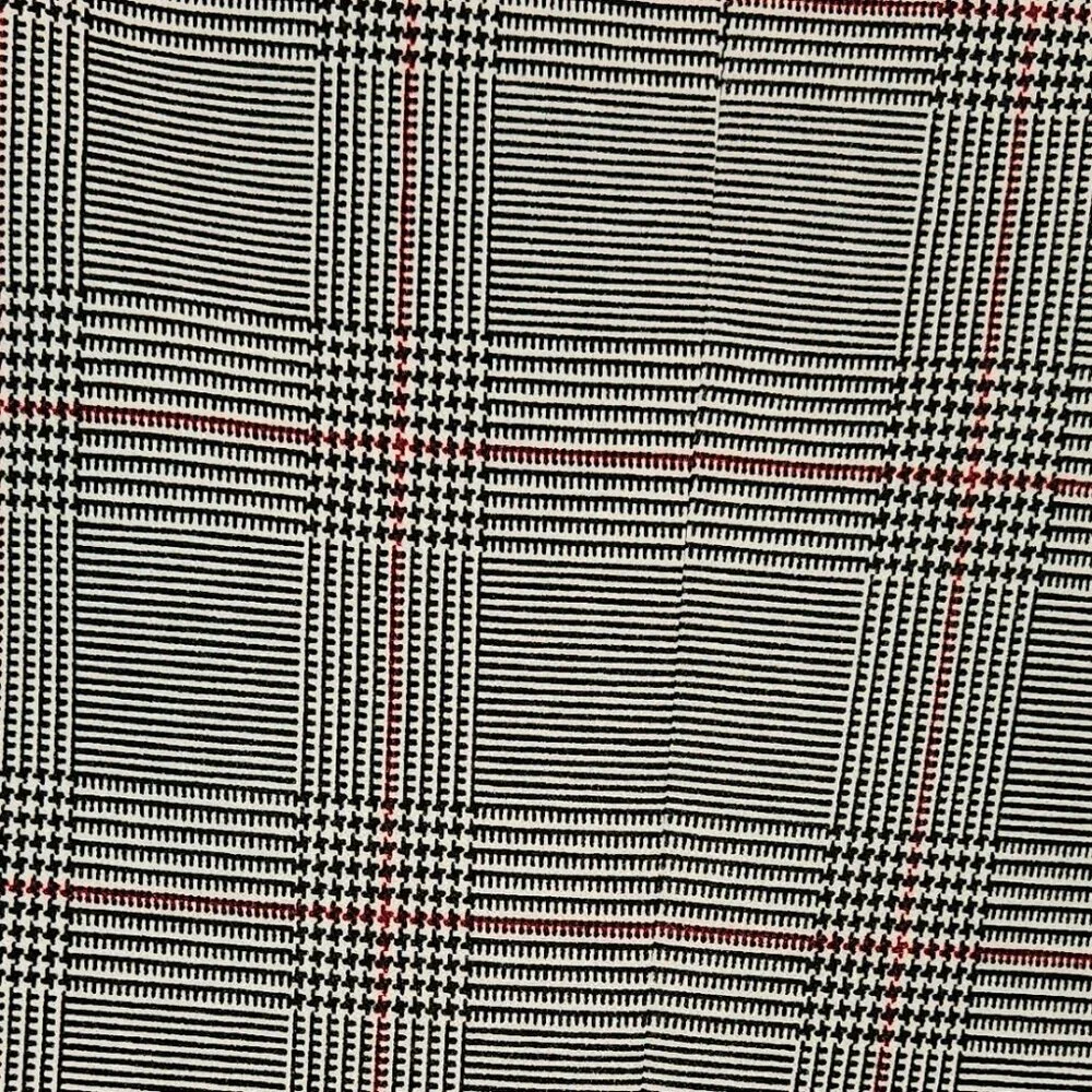 Plaid Dark Academia Career oversized Preppy blazer Work Plaid 1/4 sleeves  20 - Picture 2 of 5